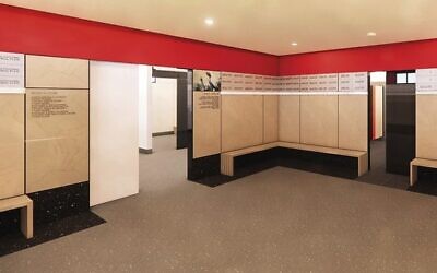 An artist's impression of the new unisex change room.