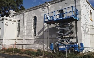 Restoration work at Ballarat Shule.