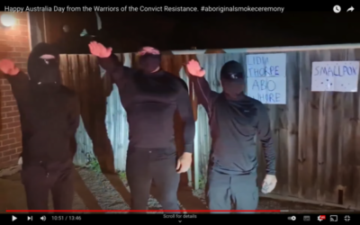 A screengrab from the neo-Nazi video. Photo: YouTube screenshot.
