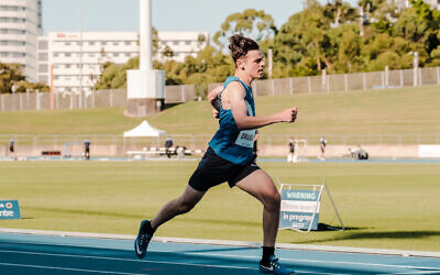 Ori Drabkin in action at the 2022 NSW Open, U23 and Para Track and Field Championships. Photo: Natalie Wong/Beyond The Road