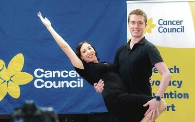 Leanne Shelton with dance partner Matthew Murphy.