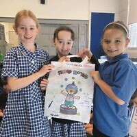 From left: BJE Bellevue Hill Public School students Addison Havas, Olivia Chiert, Claudia Dinte.