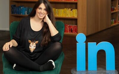 Iris Shoor, founder and CEO of Israeli analytics company Oribi, set to be acquired by LinkedIn, February 2022. (Courtesy)