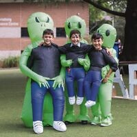 The aliens have landed at Leibler Yavneh College. Photo : Ben Weinstein Photography