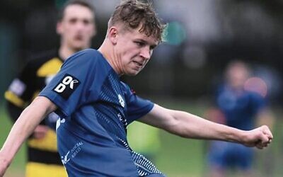 Zac Sapsford, playing for Hakoah FC last year. He is now playing for Sydney FC's NPL1 side.