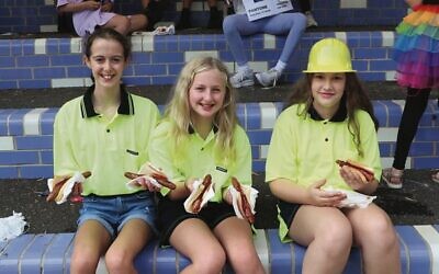 High vis and hot dogs at Bialik College.