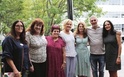 From left: Danielle Kiriati, Lynette Kramer Halprin, Susan Groch, Lindy Tamir, Leora Jacks, Boaz Stark, Debra Kiven.