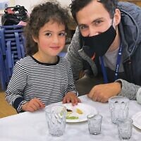 Bialik model seder. Layla and Nathan Benn.