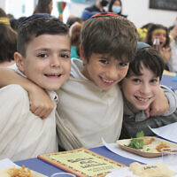 Emanuel School year 2 kids recreate the exodus from Egypt. Photo: Sharon Arnott Photography