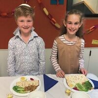 Mount Scopus students Hudson Sherr, Mikayla Kahn.