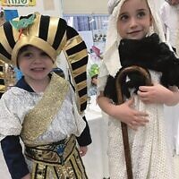 Eden Plotnek (left) and Oliver Selwyn at Mt Zion ELC.