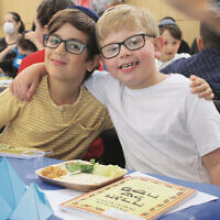 Mt Sinai College students Tate Goldbach (left) and Joshua Geller.
