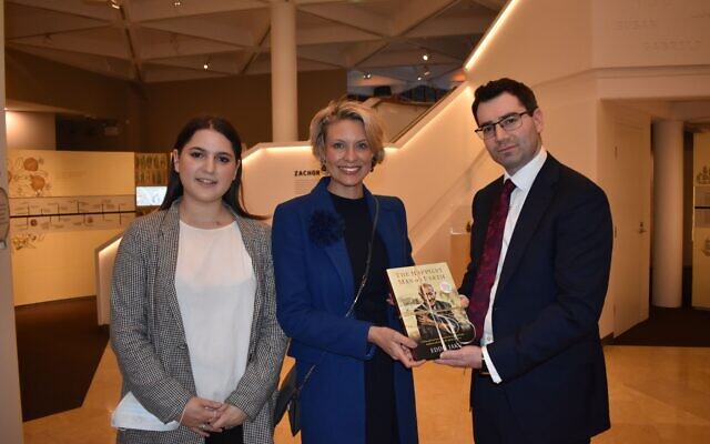 From left: Alissa Foster, Katherine Deves and Darren Bark at the Sydney Jewish Museum.