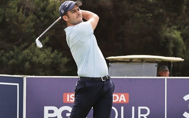 Jeremy Fuchs in action at a PGA Tour of Australasia event in Victoria last year.
