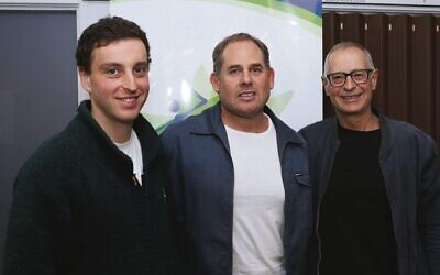 Award winners (from left) Marcus Frajman, Mark Roseman and Clive Aaron. Photo: Peter Haskin