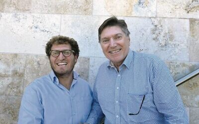 Rabbi Gabi Kaltmann of the Ark Centre (left) and Courage to Care CEO Mike Zervos.
