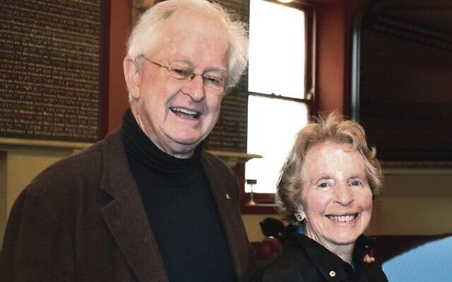 Dr Howard Freeman with wife Lorraine.