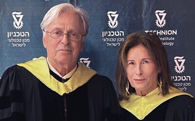 Robert and Ruth Magid after being conferred with their honorary doctorates.