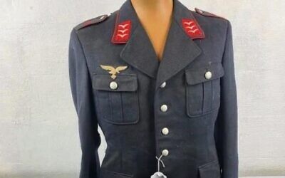 Third Reich Luftwaffe Flak Uniform that was up for auction.
