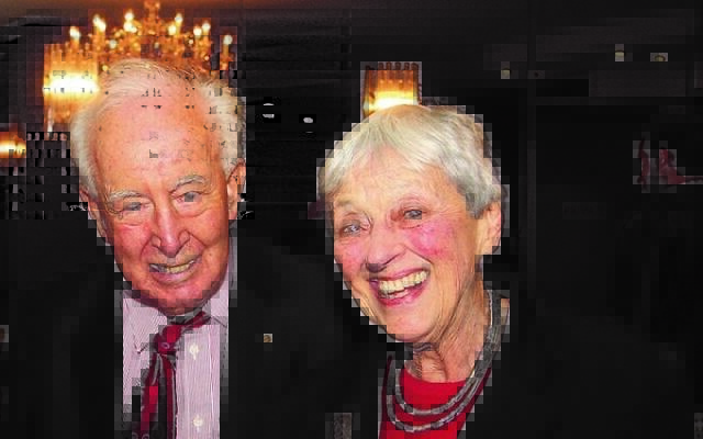 Lady Anna Cowen with Sir Zelman in 2009. Photo: Peter Haskin.