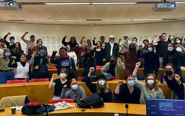 Last month the University of Sydney's SRC passed an anti-Israel motion that has been condemned by the university's vice-chancellor. Picture: Facebook