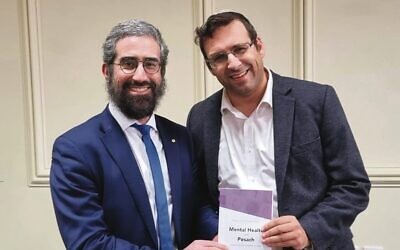 Rabbi Glasman (left) with Rabbi Yoni Rosensweig.