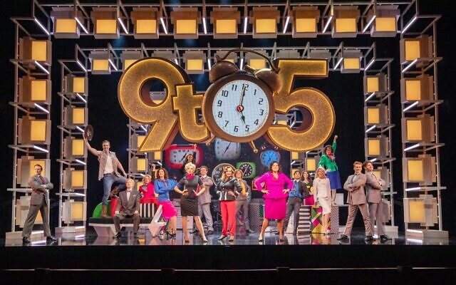 The full cast in 9 to 5. Photo: David Hooley