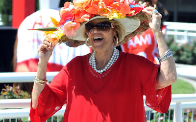 Lillian Frank poses for a photo at the launch of the 2010 Melbourne Cup Carnival at Flemington Racecourse in Melbourne, Monday, Oct. 25, 2010. This year is the 150th running of the Melbourne Cup. Photo: AAP Image/Julian Smith