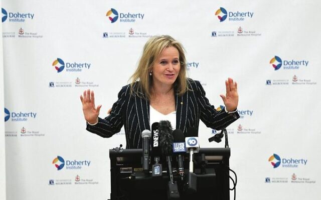 Doherty Institute director Professor Sharon Lewin is off to Israel next month. Photo: AAP Image/James Ross