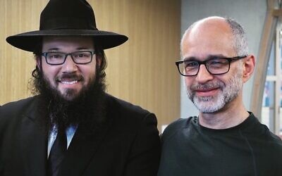 From left: Rabbi Mike Moskowitz and Michael Barnett. Photo: Gregory Storer.