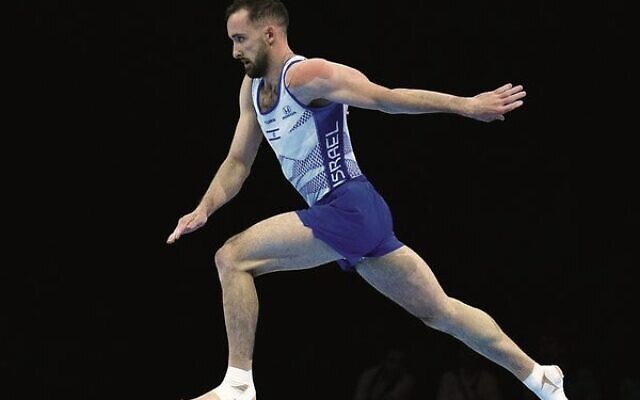 Artem Dolgopyat competing at the 2022 European Artistic Gymnastics Championships in Munich last week. Photo: Israel Gymnastics Federation