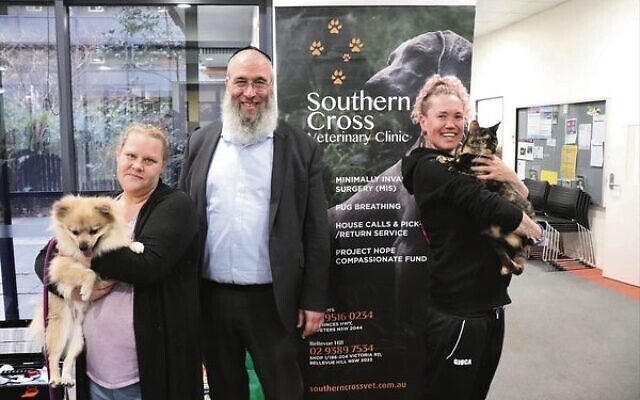 Project HoPe and Jewish House hosted a pop-up clinic for underprivileged pets at Mission Australia. Photo: Supplied.