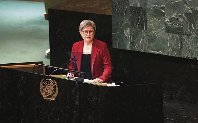 Foreign Minister Penny Wong at the UN General Assembly.