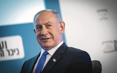 Benjamin Netanyahu at the Kikar HaShabbat conference at the Waldorf Astoria Jerusalem Hotel last month. Photo: Yonatan Sindel/Flash90