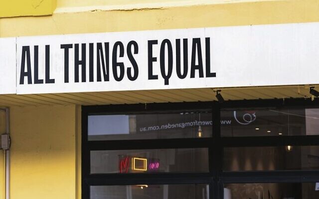 All Things Equal is on Carlisle Street in Balaclava.