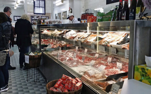 Meat display at Continental Kosher Butchers, Melbourne.