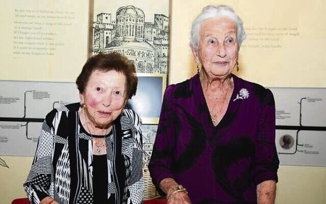 Holocaust survivors Yvonne Engelman (left) and Olga Horak. Photo: Giselle Haber.