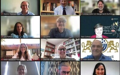 The Uniting Church in Australia and ECAJ National Interfaith Dialogue took place over Zoom.