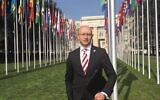 Arsen Ostrovsky at the UN Human Rights Council in Geneva.