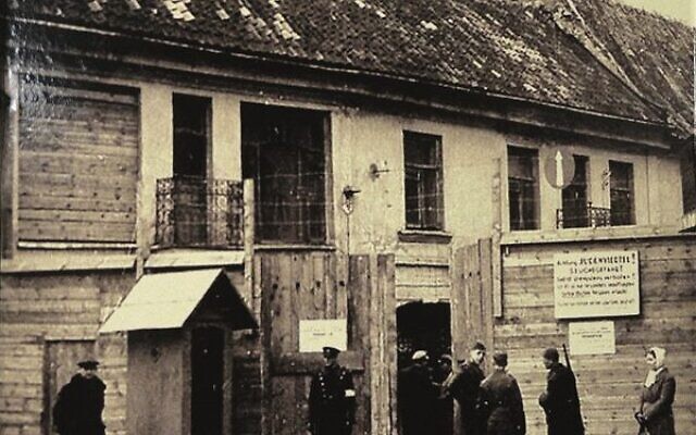 Main entrance to the Ghetto of Vilnius in Lithuania, during WWII. 
Photo: Wikimedia Commons – public domain