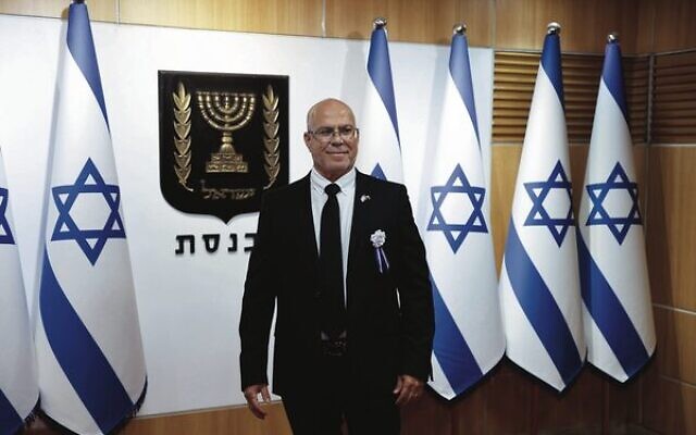 MK Zvika Fogel at the Knesset in November, 2022. Photo: Olivier Fitoussi/Flash90