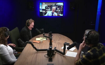 Rabbi David Schuck of New Rochelle was a guest on Conan O'Brien's podcast. Photo: YouTube