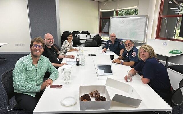 The new Ambulance Victoria chaplains already getting to work.