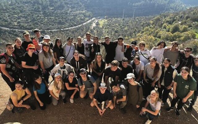 The BJE Nesiah Israel Program recently took its biggest group yet on an educational tour of Israel. Photo: BJE.