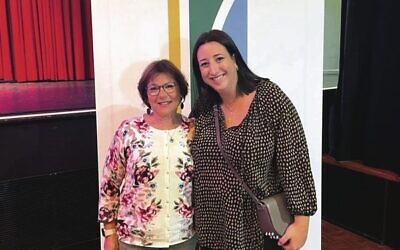 Michelle Kornberg (left) with NCJWA (Vic) CEO Lisa Ezekiel.