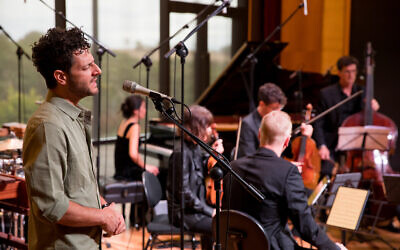 Lior with the Australian String Quartet and other musicians in Ngapa William Cooper on March 5 at the Adelaide Festival.
Photo: Adam Forte, Daylight Breaks