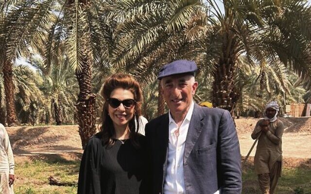 Rick Sopher and his wife Carol in Medina.
 Photo: Courtesy of the Sophers, Jewish Chronicle