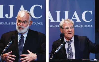 Yaakov Amidror (left) and Efraim Inbar. Photos: Peter Haskin