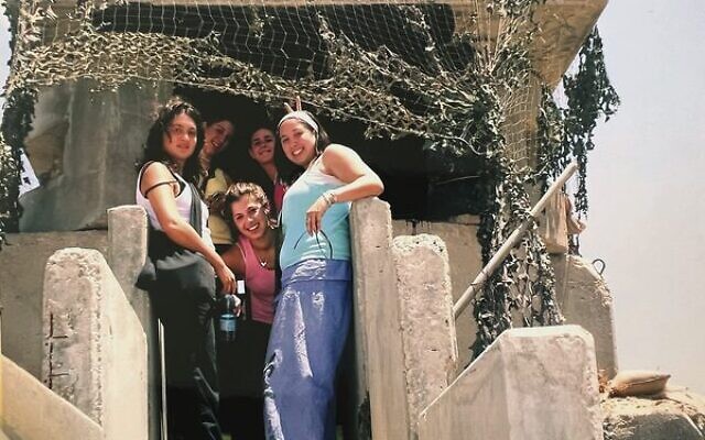 Visiting the settlements in Gaza just prior to the disengagement.