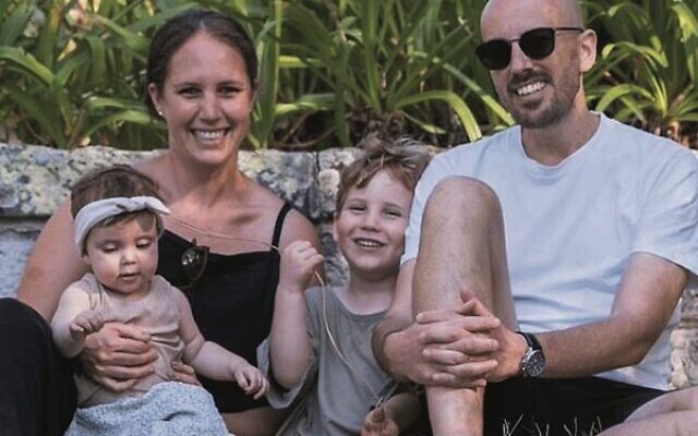 Murray Foltyn with his wife Claudia and children Jamie and Georgia. Photo: Supplied